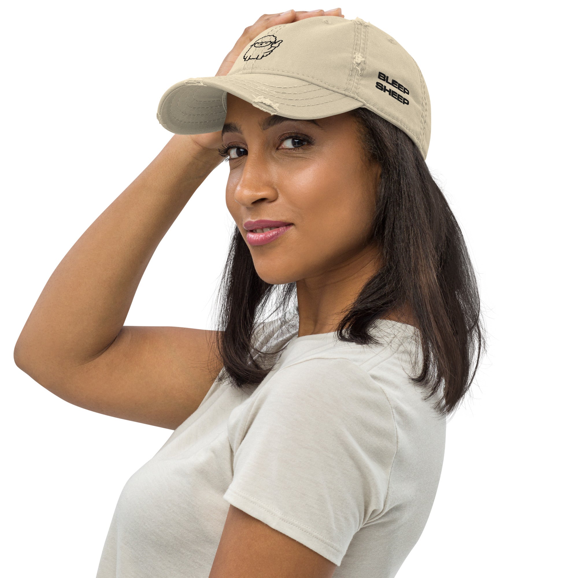 Bleep Sheep - Distressed Dad Hat