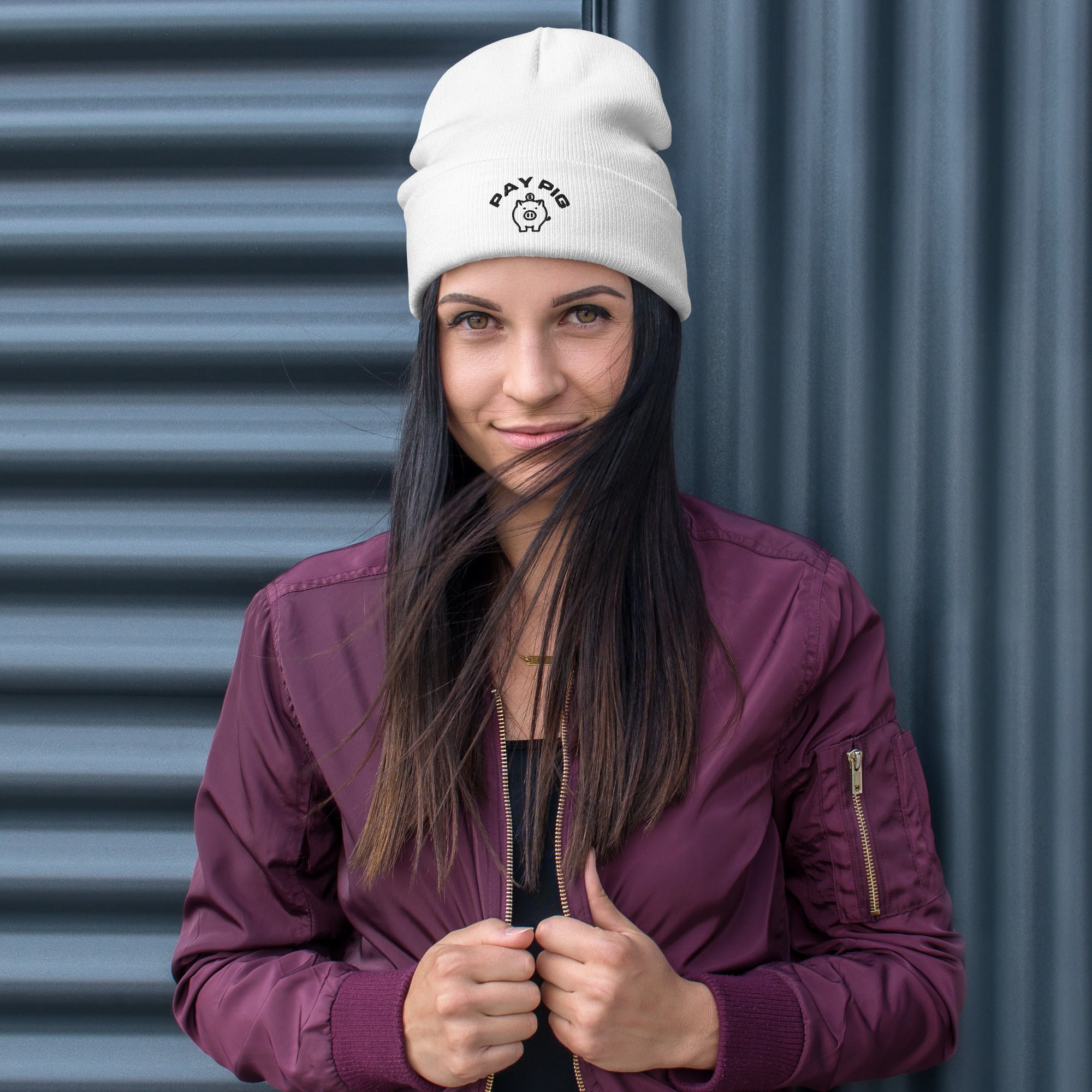 Pay Pig - Embroidered Beanie