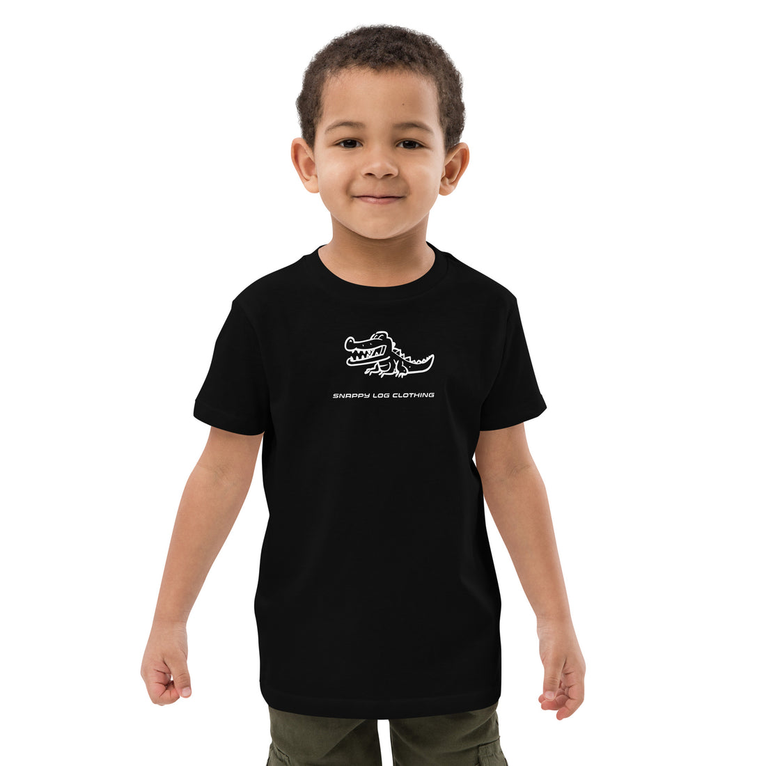 Snappy - Kids Organic cotton t-shirt (White Snappy)