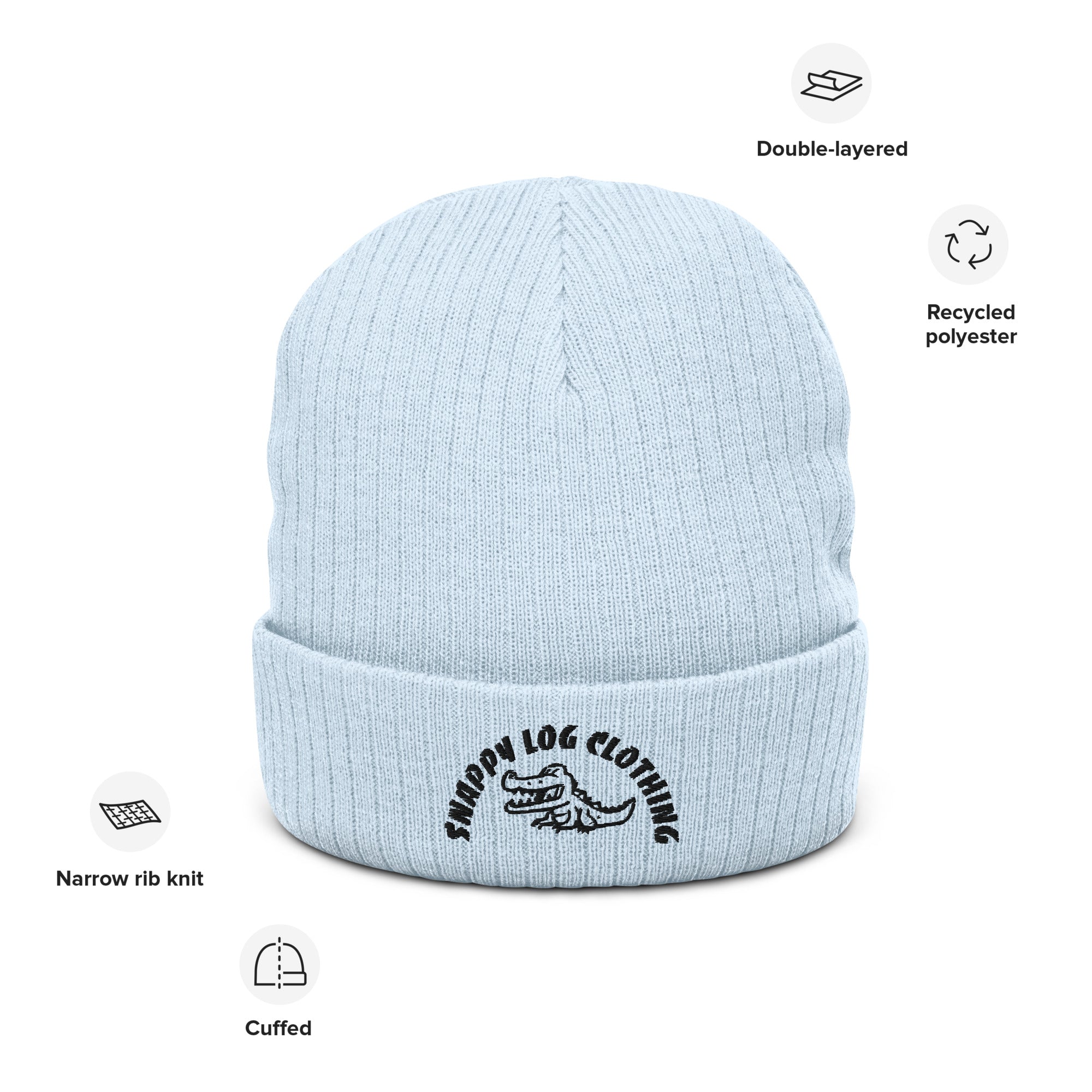 Snappy - Ribbed knit beanie