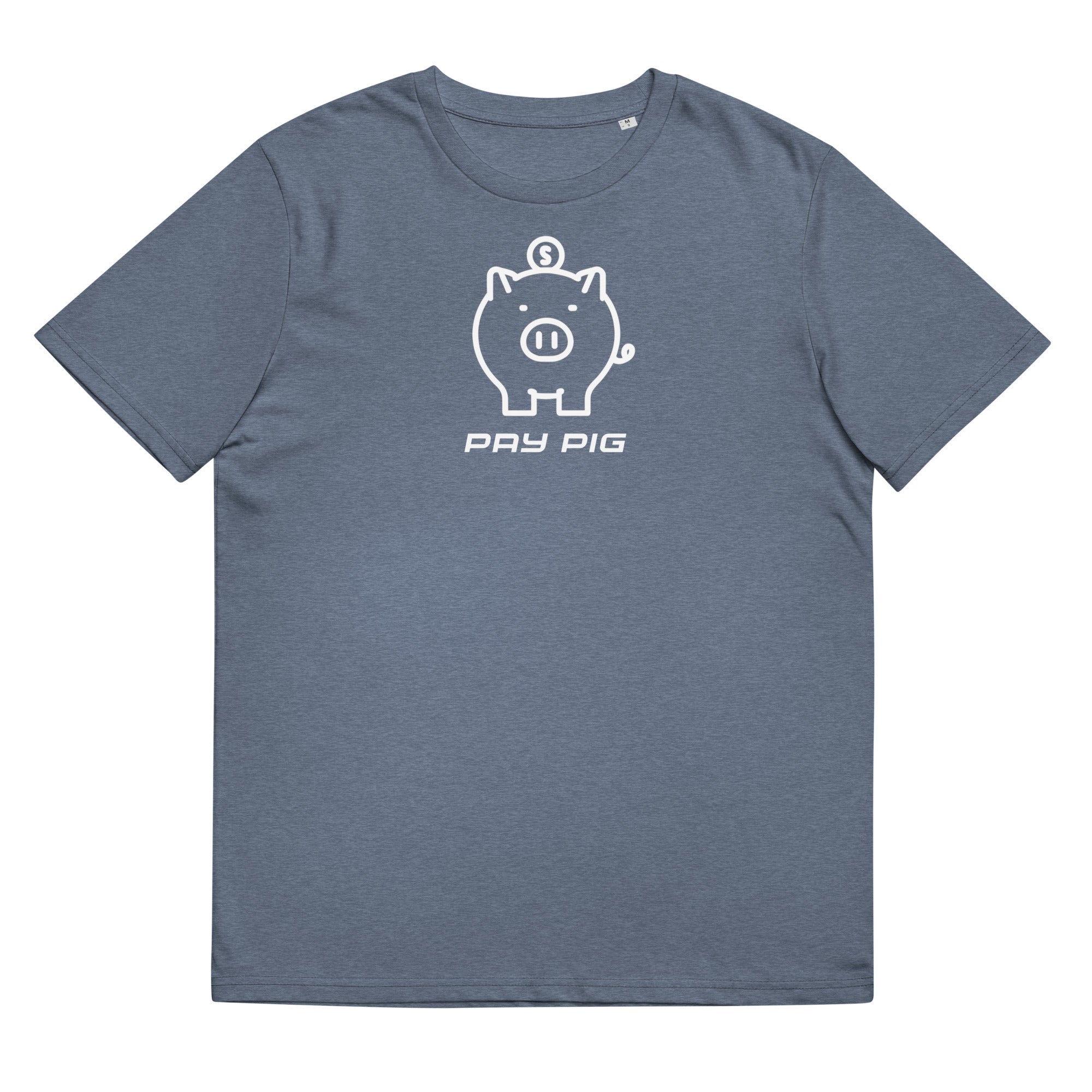Pay Pig Unisex organic cotton t-shirt - White Logo