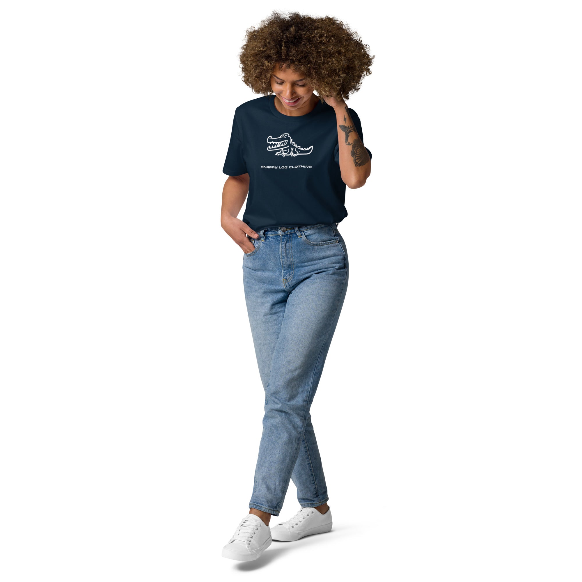 Snappy - Unisex organic cotton t-shirt (White Snappy)