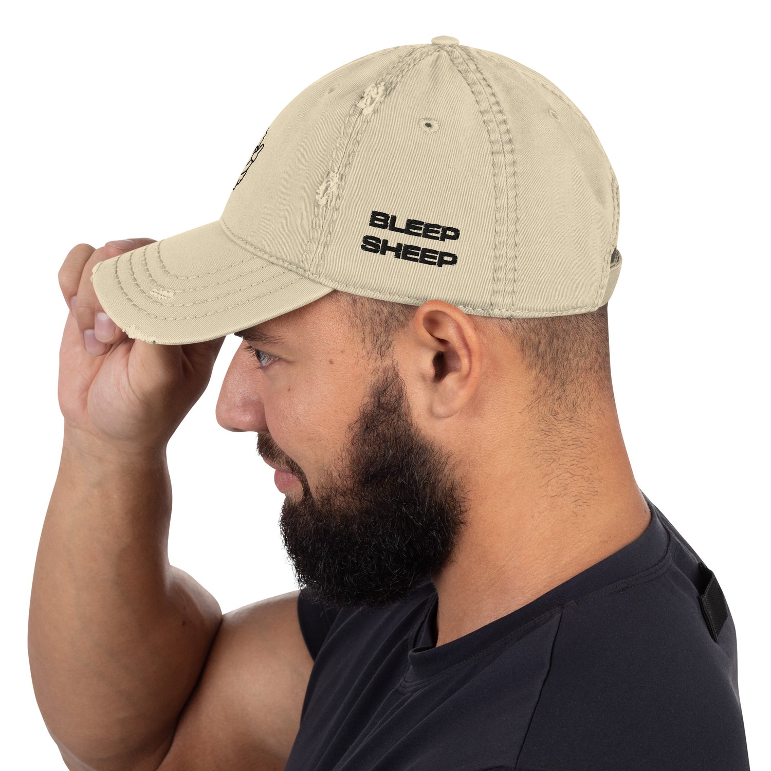 Bleep Sheep - Distressed Dad Hat