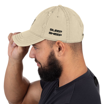 Bleep Sheep - Distressed Dad Hat