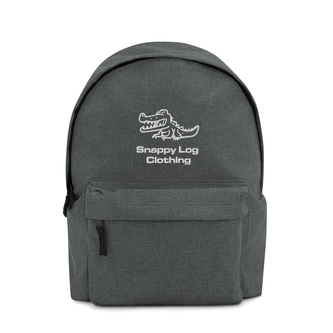 Snappy Log - Embroidered Backpack