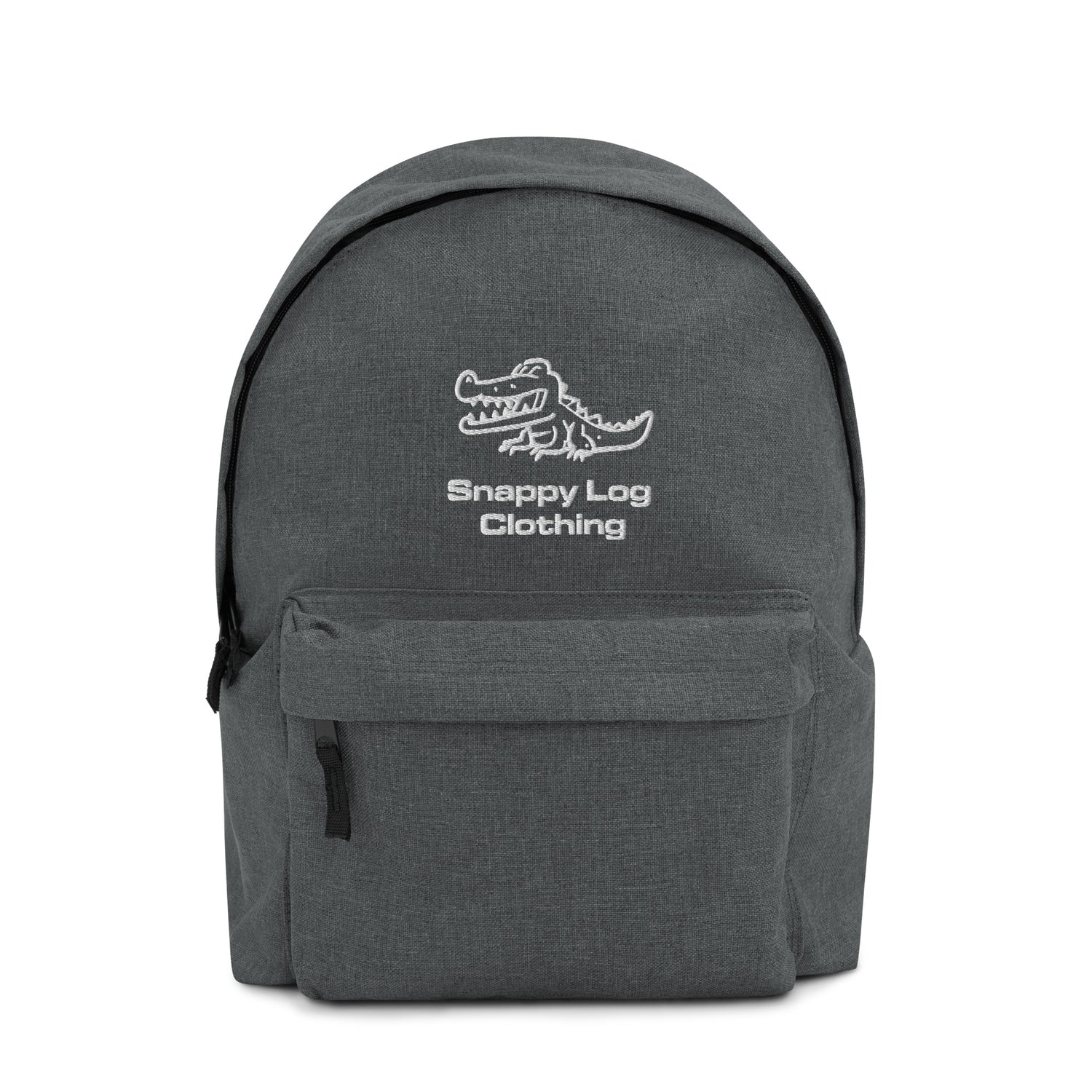 Snappy Log - Embroidered Backpack