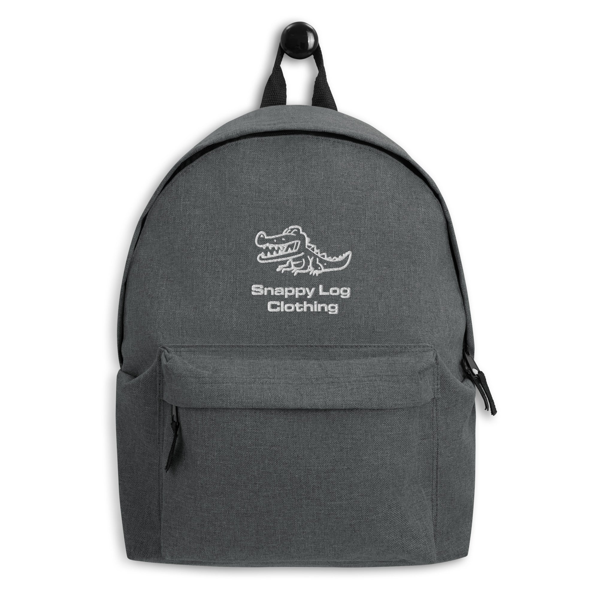 Snappy Log - Embroidered Backpack