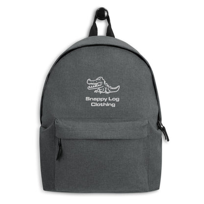 Snappy Log - Embroidered Backpack