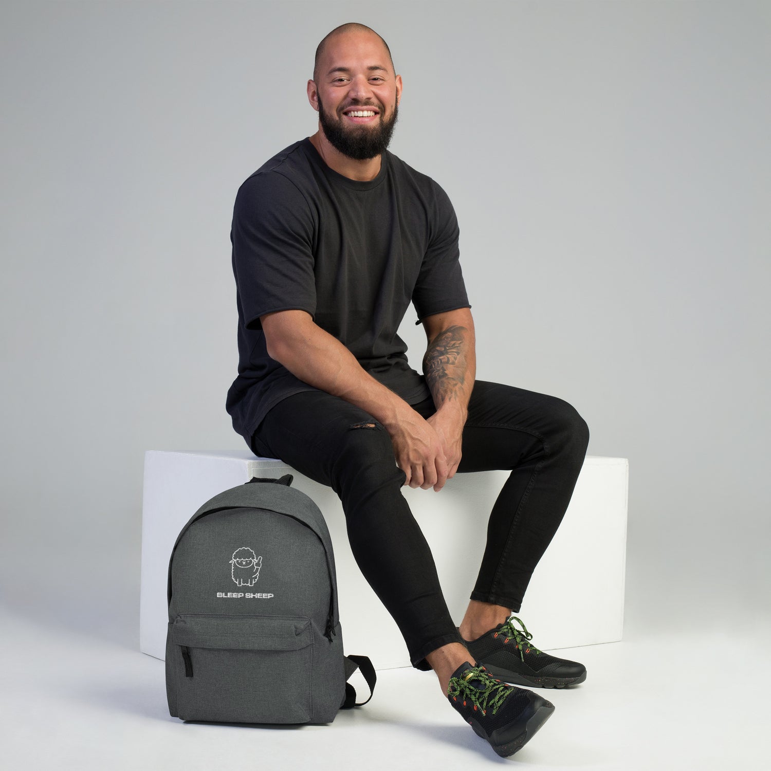 Bleep Sheep - Embroidered Backpack