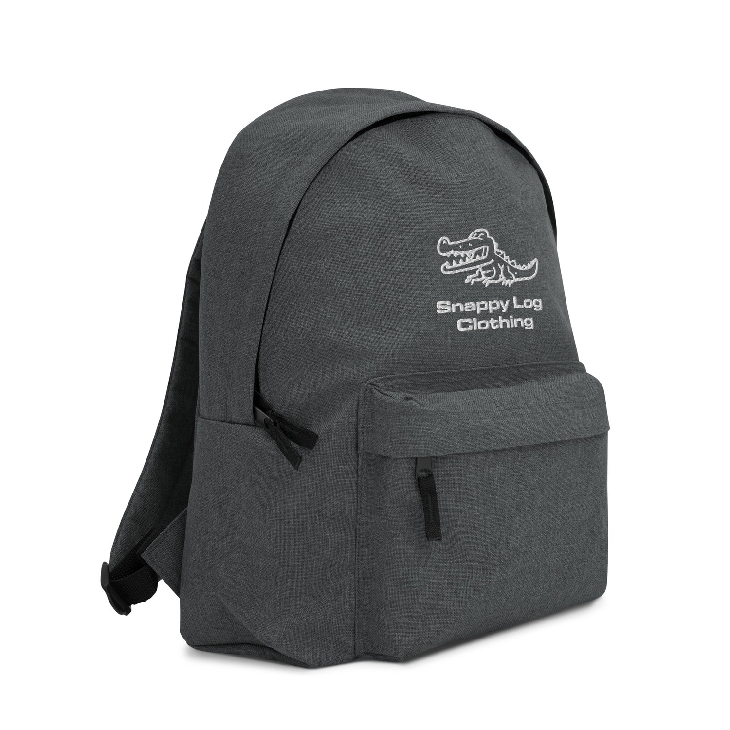 Snappy Log - Embroidered Backpack