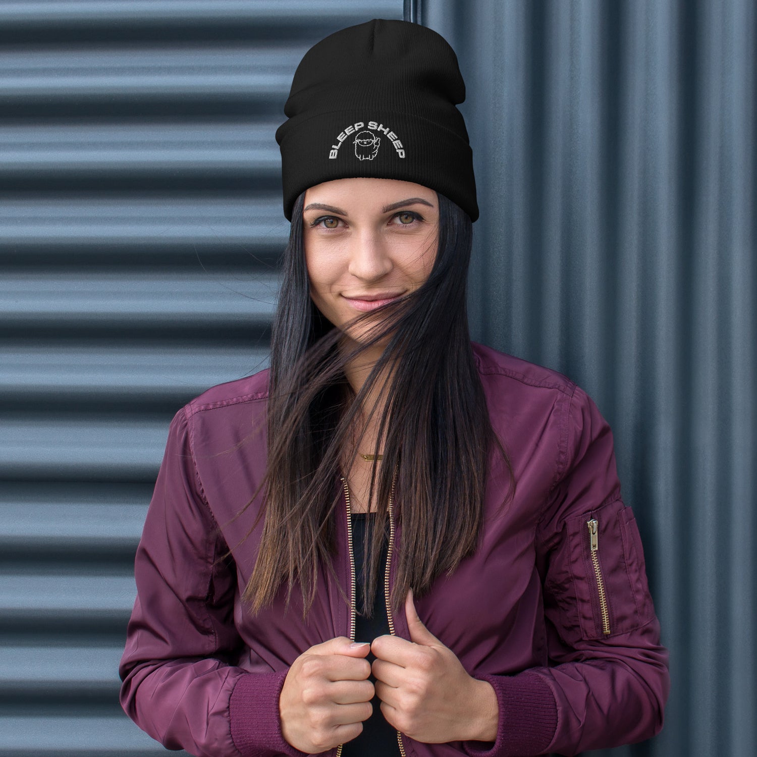 Bleep Sheep - Embroidered Beanie