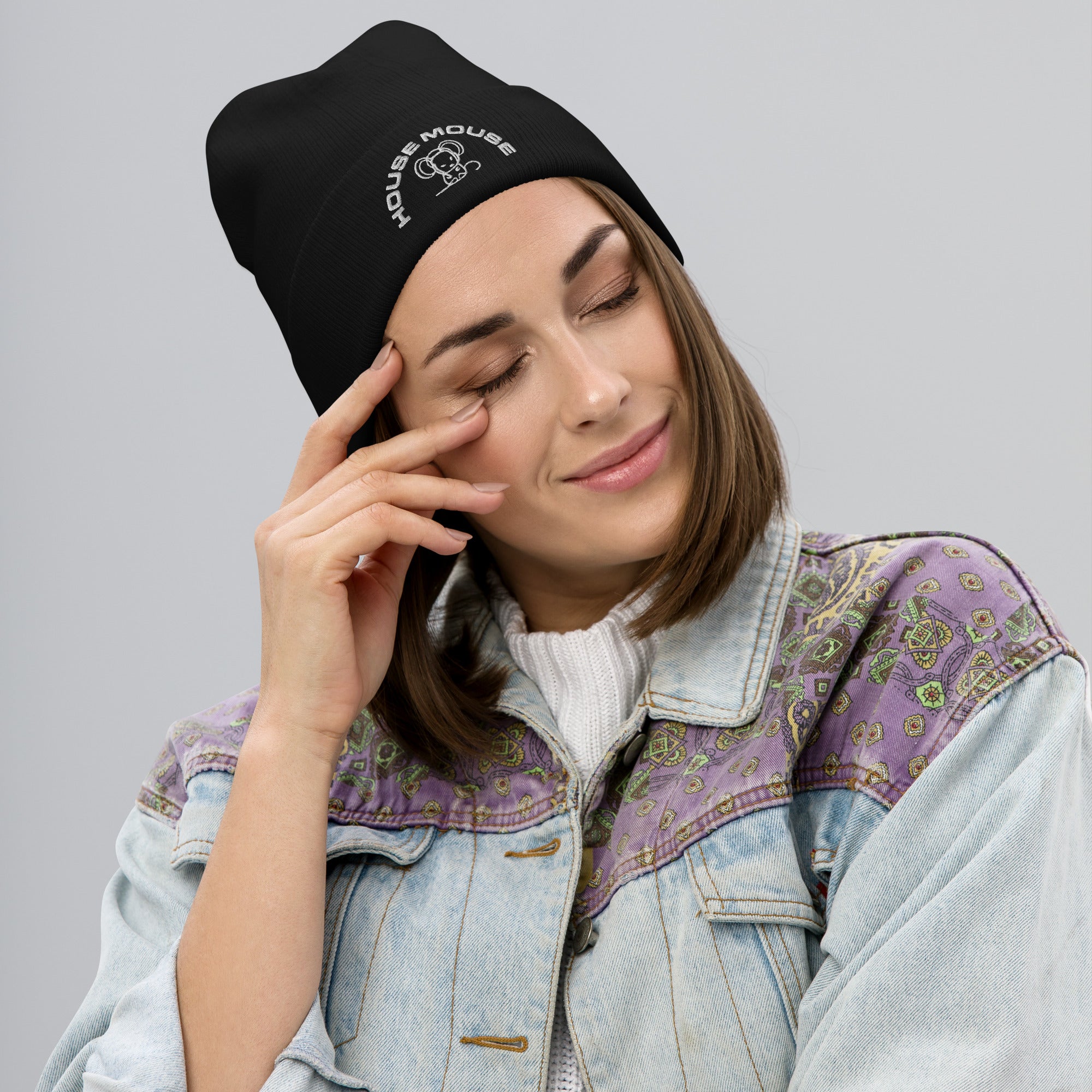 House Mouse - Embroidered Beanie
