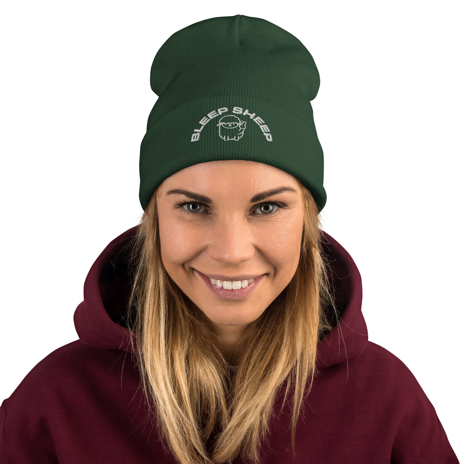 Bleep Sheep - Embroidered Beanie