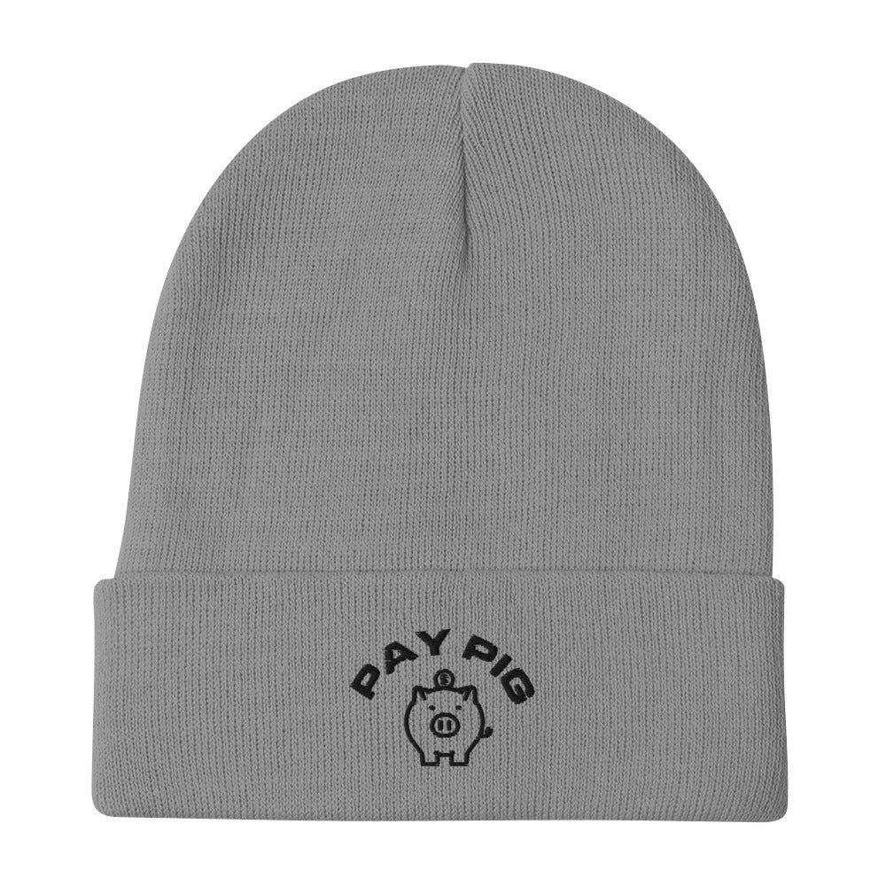 Pay Pig - Embroidered Beanie