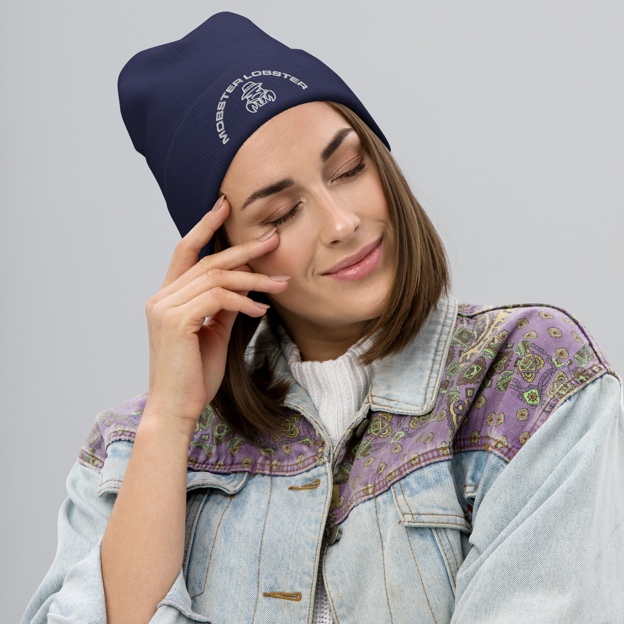 Mobster Lobster - Embroidered Beanie