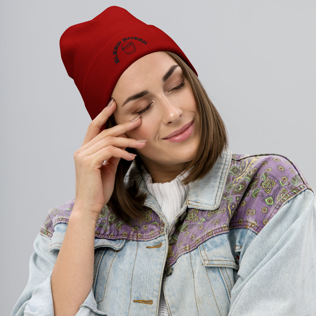Bleep Sheep - Embroidered Beanie