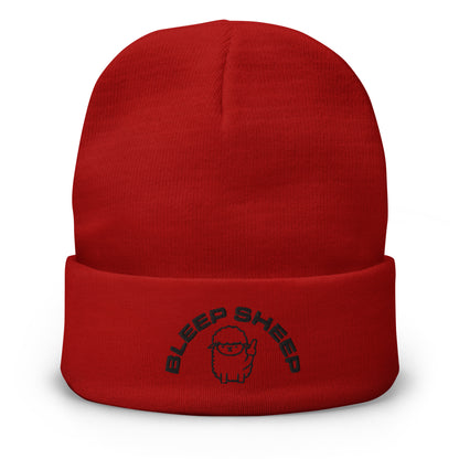 Bleep Sheep - Embroidered Beanie