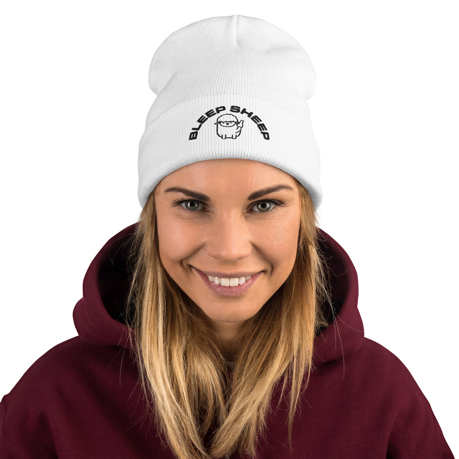 Bleep Sheep - Embroidered Beanie