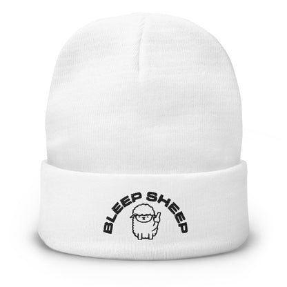 Bleep Sheep - Embroidered Beanie