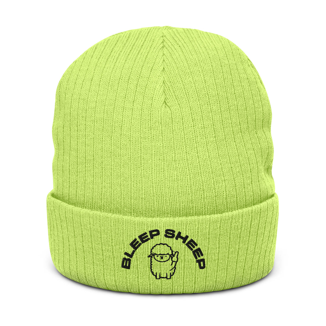 Bleep Sheep - Ribbed knit beanie