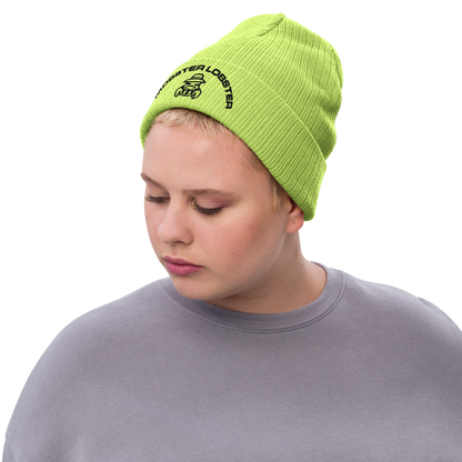 Mobster Lobster - Ribbed knit beanie
