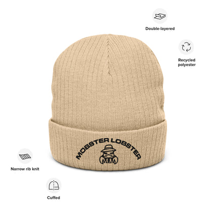 Mobster Lobster - Ribbed knit beanie