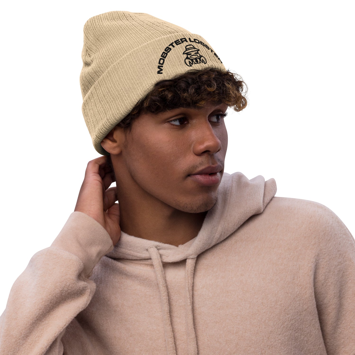Mobster Lobster - Ribbed knit beanie
