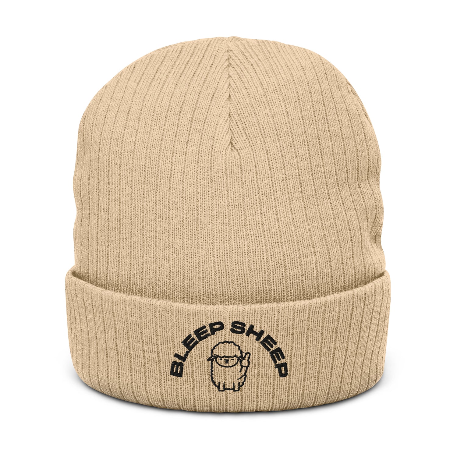 Bleep Sheep - Ribbed knit beanie
