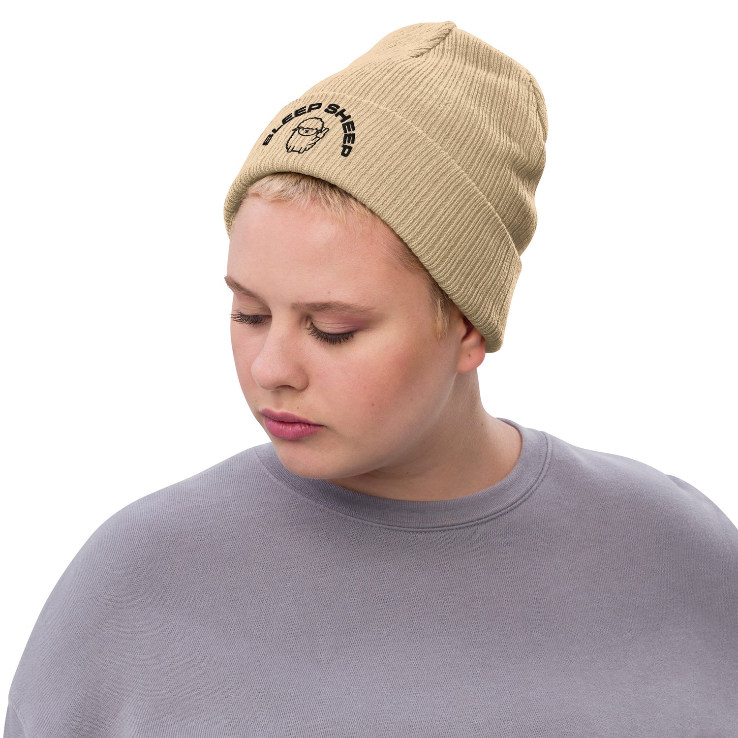 Bleep Sheep - Ribbed knit beanie