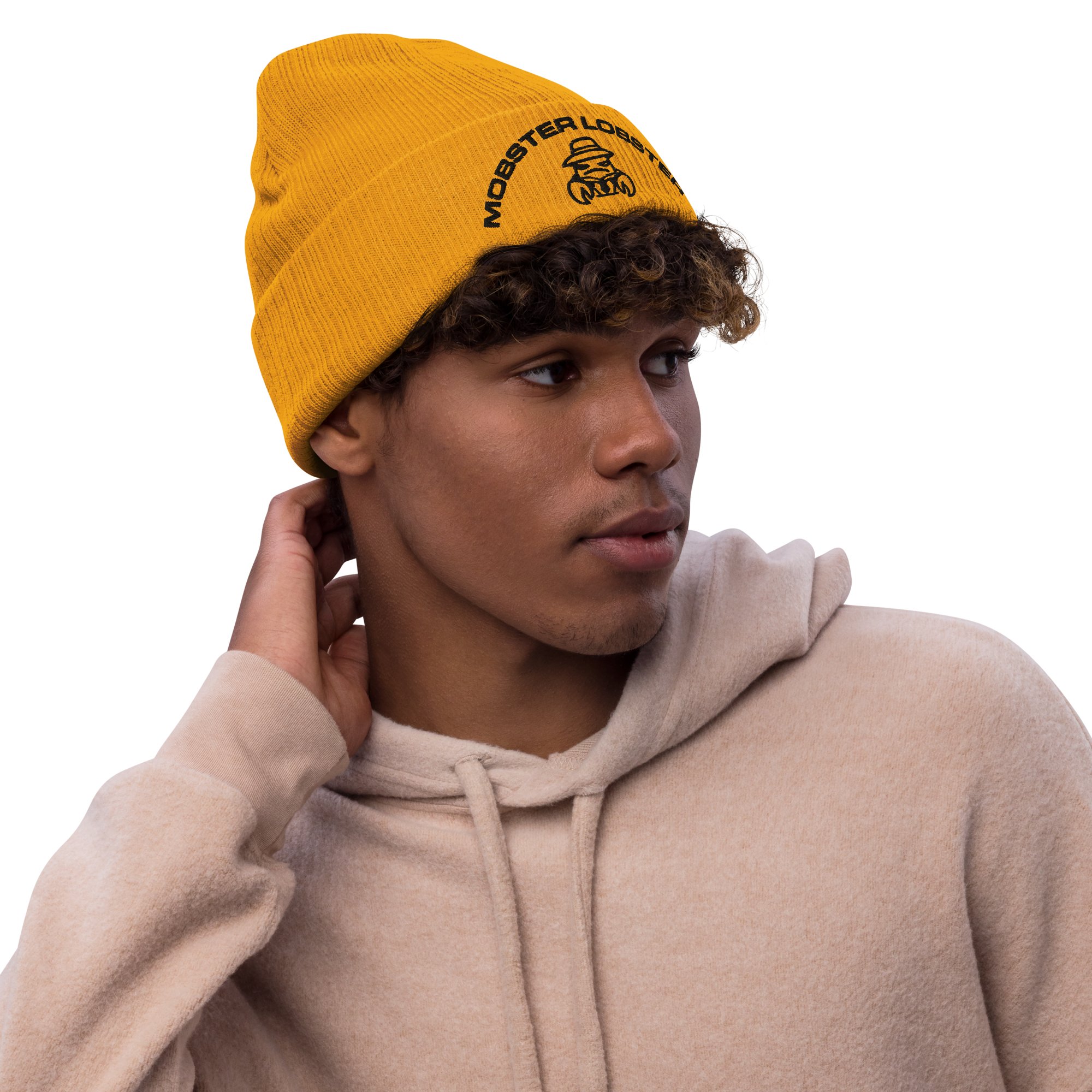 Mobster Lobster - Ribbed knit beanie