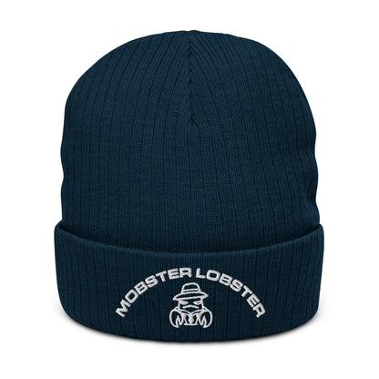 Mobster Lobster - Ribbed knit beanie
