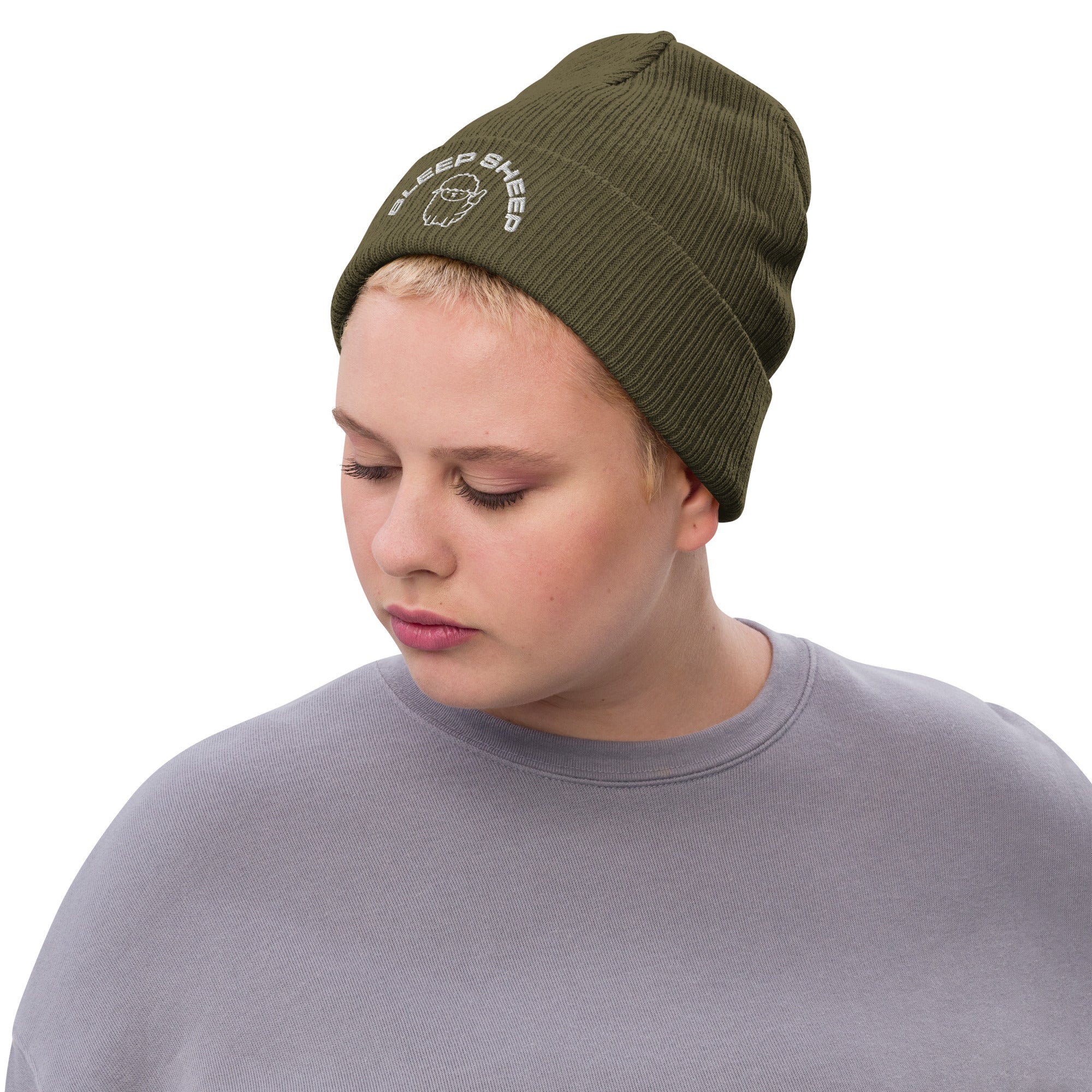 Bleep Sheep - Ribbed knit beanie