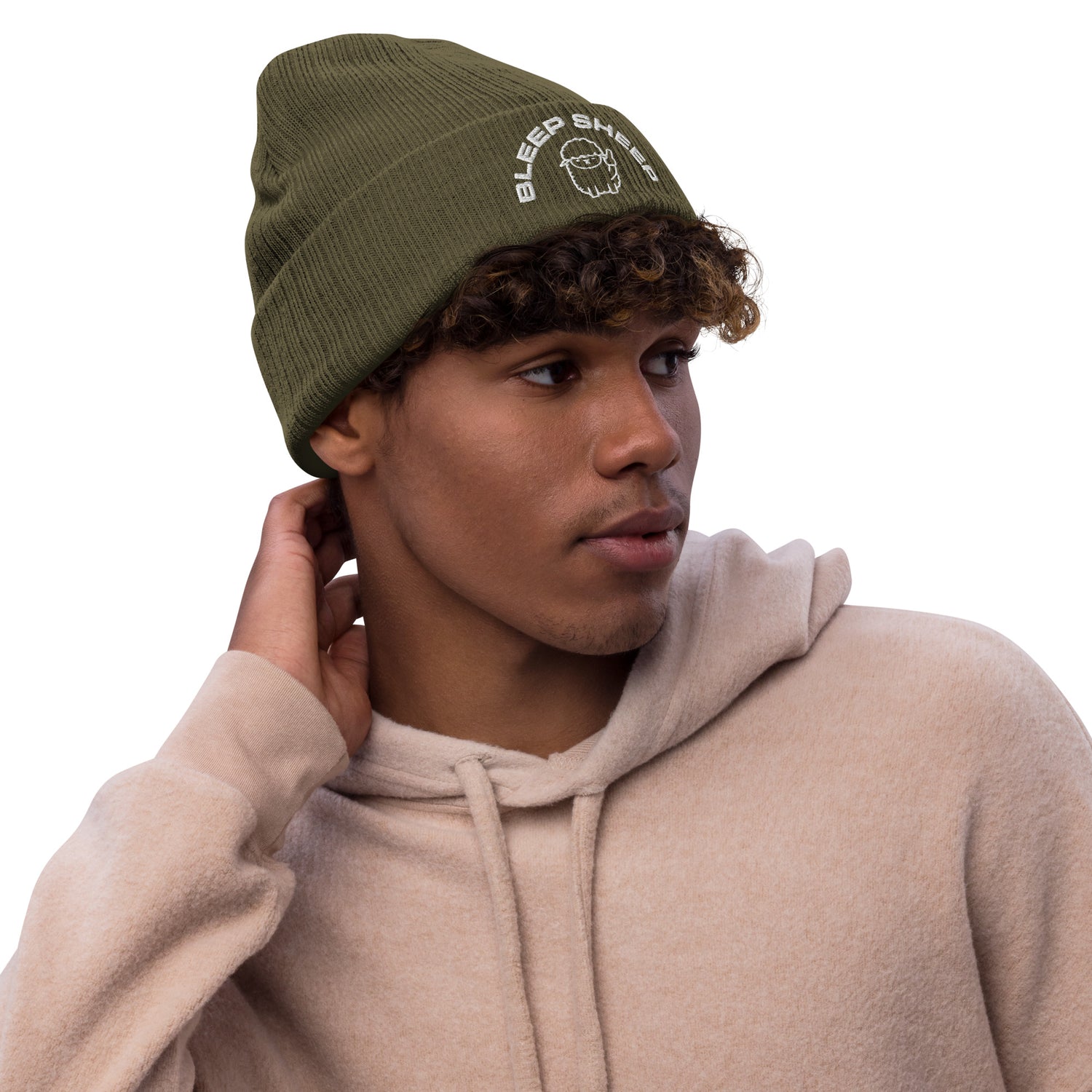 Bleep Sheep - Ribbed knit beanie