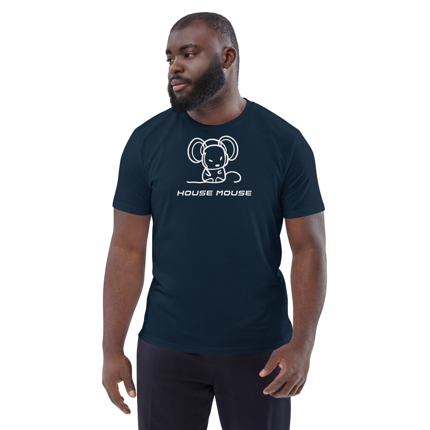 House Mouse - Unisex organic cotton t-shirt (White Mouse)